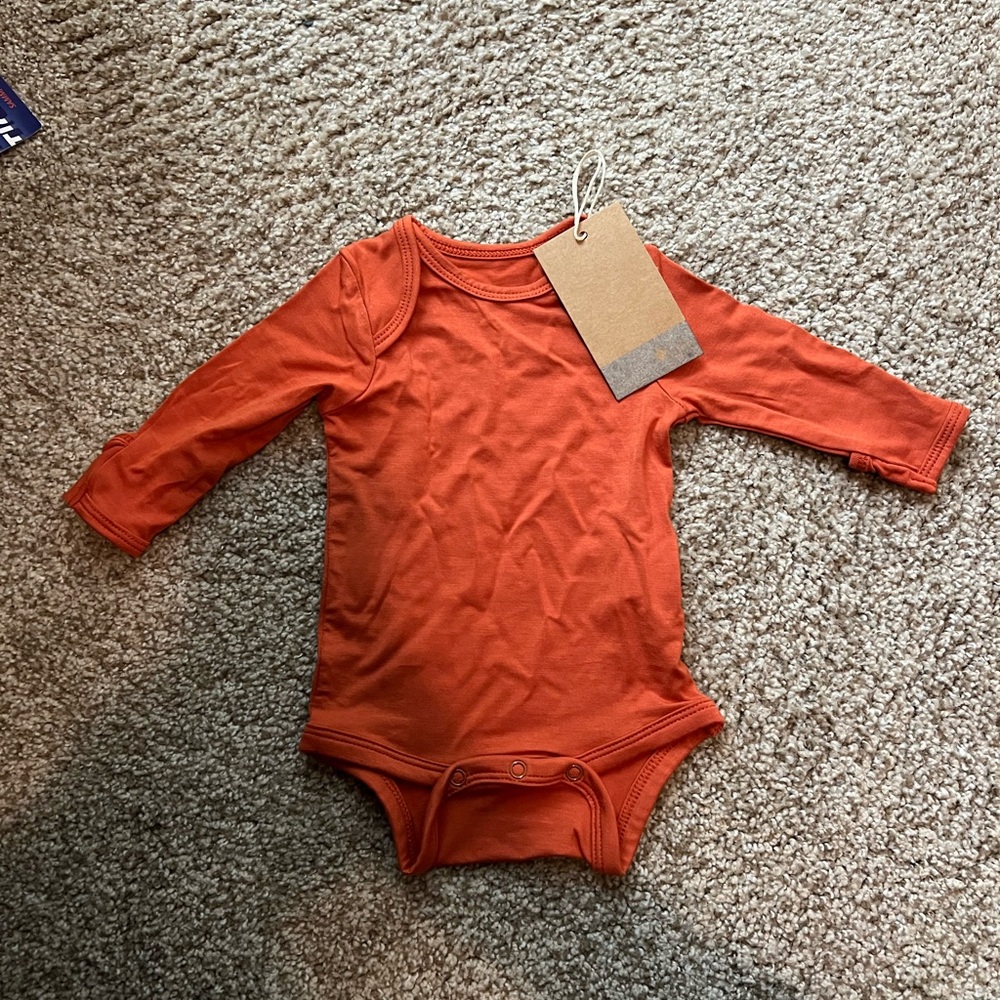 Kyte Baby Longsleeve Bodysuit- Clementine